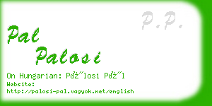 pal palosi business card